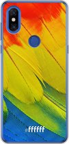 Xiaomi Mi Mix 3 Hoesje Transparant TPU Case - Macaw Hues #ffffff