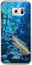 Samsung Galaxy S6 Edge Hoesje Transparant TPU Case - Coral Reef #ffffff