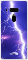 HTC U12+ Hoesje Transparant TPU Case - Thunderbolt #ffffff