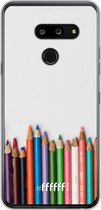 LG G8 ThinQ Hoesje Transparant TPU Case - Pencils #ffffff