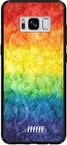 Samsung Galaxy S8 Hoesje TPU Case - Rainbow Veins #ffffff