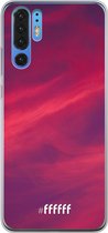Huawei P30 Pro Hoesje Transparant TPU Case - Red Skyline #ffffff