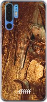 6F hoesje - geschikt voor Huawei P30 Pro -  Transparant TPU Case - Lets go Gold #ffffff