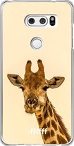 LG V30 (2017) Hoesje Transparant TPU Case - Giraffe #ffffff