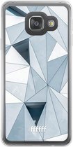 Samsung Galaxy A3 (2016) Hoesje Transparant TPU Case - Mirrored Polygon #ffffff