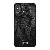 iPhone X Hoesje TPU Case - Dark Rock Formation #ffffff