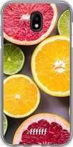 Samsung Galaxy J7 (2017) Hoesje Transparant TPU Case - Citrus Fruit #ffffff