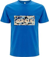 Oasis Heren Tshirt -M- Camo Logo Blauw