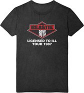 The Beastie Boys Heren Tshirt -M- Licensed To Ill Tour 1987 Zwart