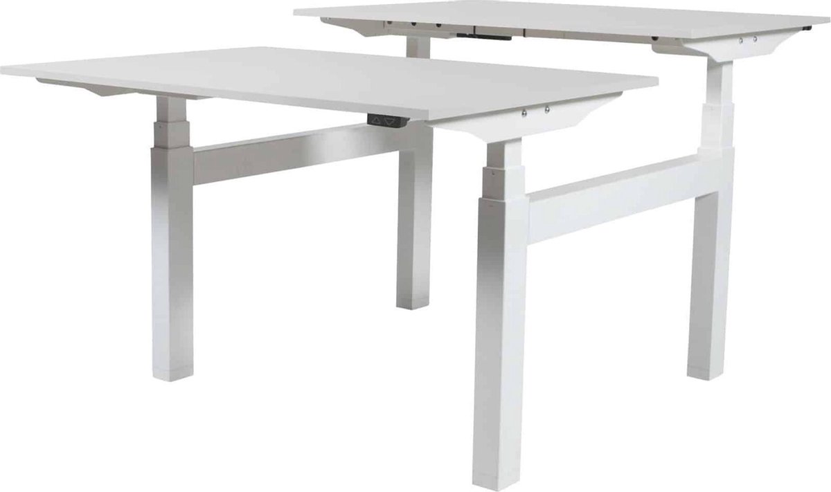 Zit Sta Bureau (2pp) - Elek 140x80/80 krijtwit - wit frame
