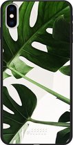 iPhone Xs Max Hoesje TPU Case - Tropical Plants #ffffff