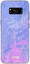 Samsung Galaxy S8 Plus Hoesje Transparant TPU Case - Purple and Pink Water #ffffff