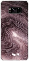 Samsung Galaxy S8 Plus Hoesje Transparant TPU Case - Purple Marble #ffffff