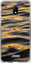 Samsung Galaxy J3 (2017) Hoesje Transparant TPU Case - Water Waves #ffffff