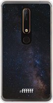 Nokia 6 (2018) Hoesje Transparant TPU Case - Dark Space #ffffff