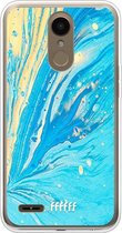 LG K10 (2018) Hoesje Transparant TPU Case - Endless Azure #ffffff