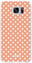 Samsung Galaxy S7 Hoesje Transparant TPU Case - Peachy Dots #ffffff