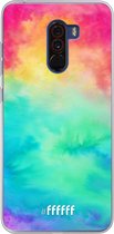 Xiaomi Pocophone F1 Hoesje Transparant TPU Case - Rainbow Tie Dye #ffffff