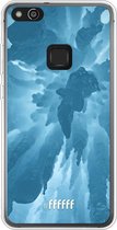 Huawei P10 Lite Hoesje Transparant TPU Case - Ice Stalactite #ffffff