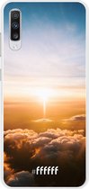 Samsung Galaxy A70 Hoesje Transparant TPU Case - Cloud Sunset #ffffff