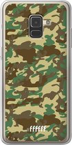 Samsung Galaxy A8 (2018) Hoesje Transparant TPU Case - Jungle Camouflage #ffffff