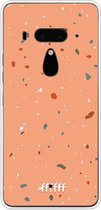 HTC U12+ Hoesje Transparant TPU Case - Terrazzo N°10 #ffffff