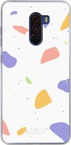 Xiaomi Pocophone F1 Hoesje Transparant TPU Case - Terrazzo N°6 #ffffff