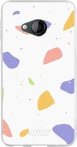 HTC U Play Hoesje Transparant TPU Case - Terrazzo N°6 #ffffff