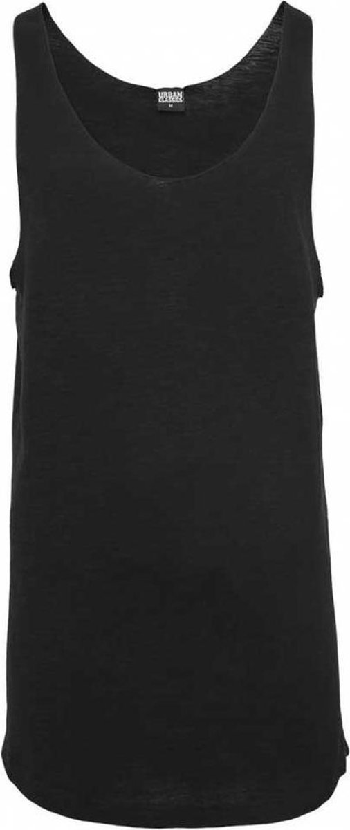 Urban Classics Long Shaped Open Edge Loose Heren Tanktop – XXL Zwart