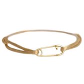 Safety pin bracelet gold