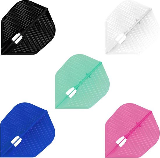 L-Style Champagne L3 Shape Dimple Pearl Emerald - Dart Flights van Merkloos — afbeelding 4