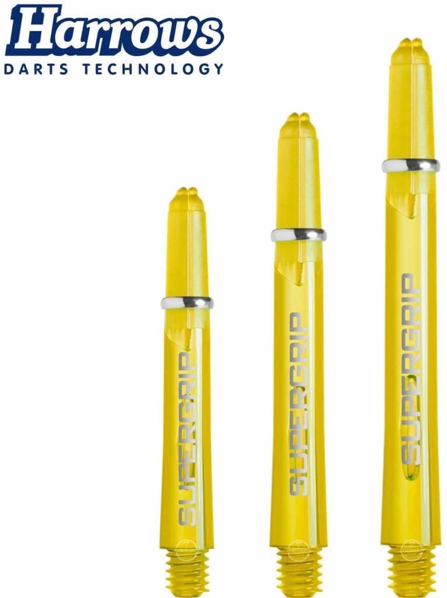 Harrows Supergrip Yellow - Dart Shafts Inbetween