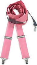 We Love Ties - Bretels - Bretels polyester stof roze - roze