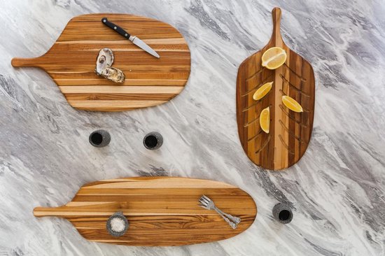 Teak snijplank L - Leuke snijplank ook om als borrelplank te gebruiken