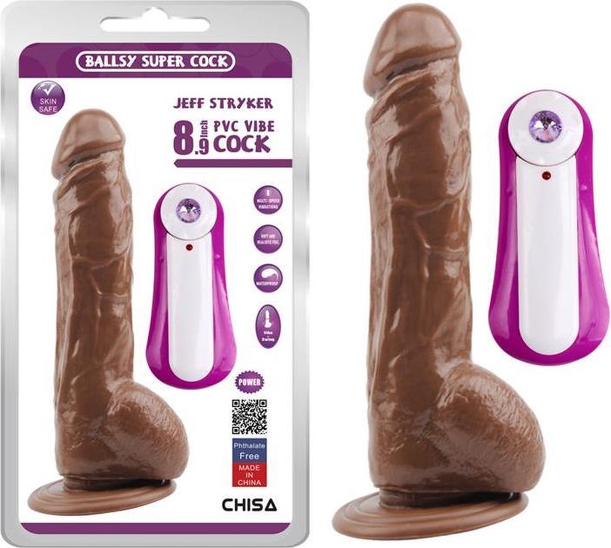 CHISA - Vibe Jeff Stryker 8.9 Brown
