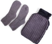 SENZA Waterkruik & Warme sokken - Winterpakket - Grijs