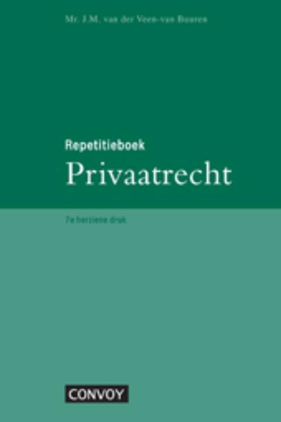 Repetitieboek Privaatrecht - cover