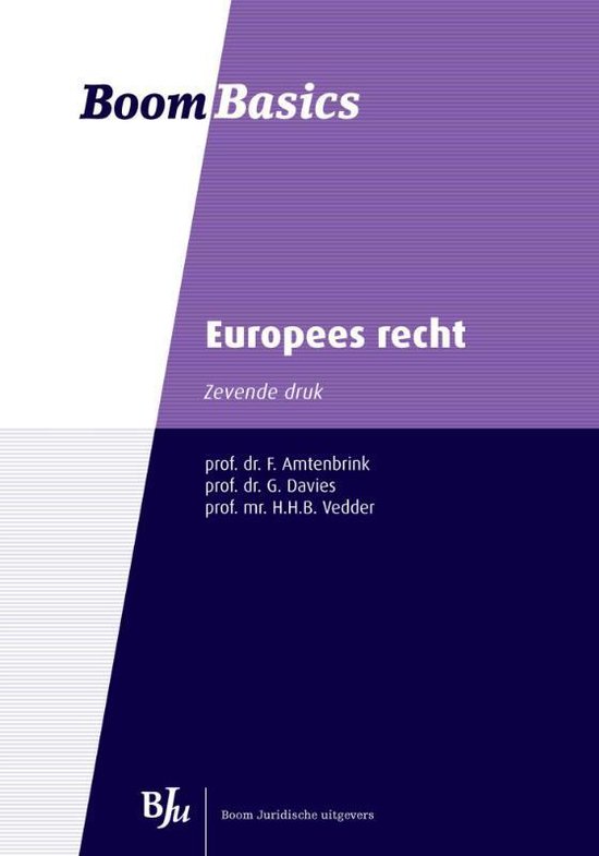 Boom Basics  -   Europees recht - cover