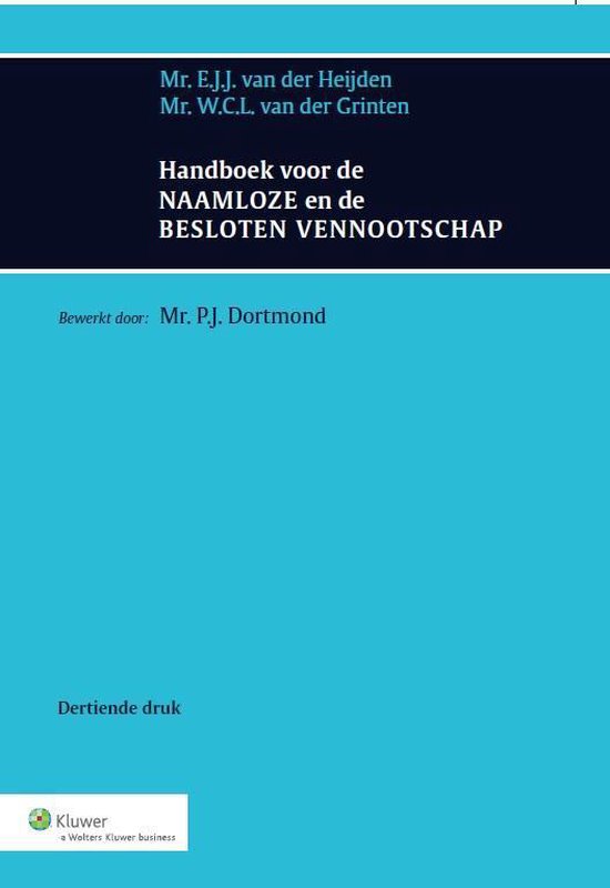 Handboek voor de Naamloze en de Besloten Vennootschap - cover