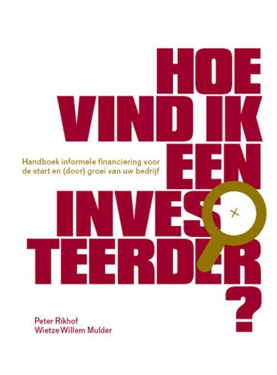 Hoe vind ik een investeerder? - cover