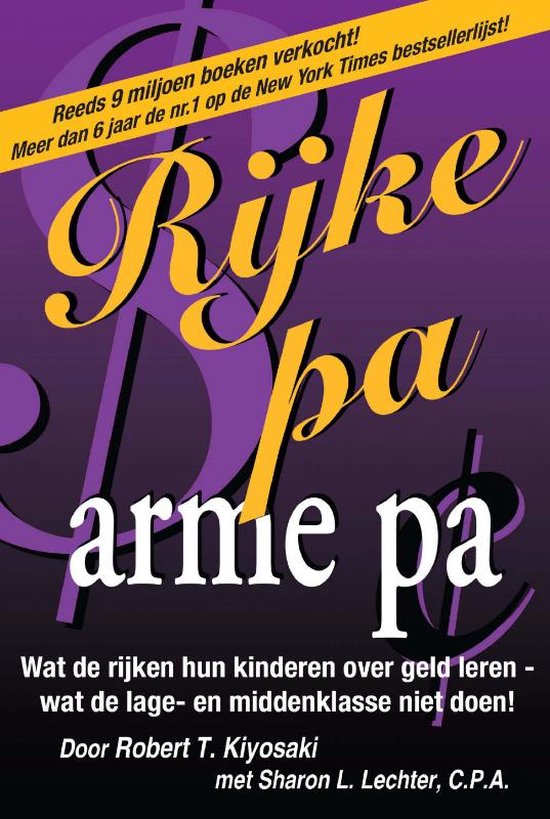 Cover van het boek 'Rijke Pa arme Pa' van S. Lechter en Robert Kiyosaki