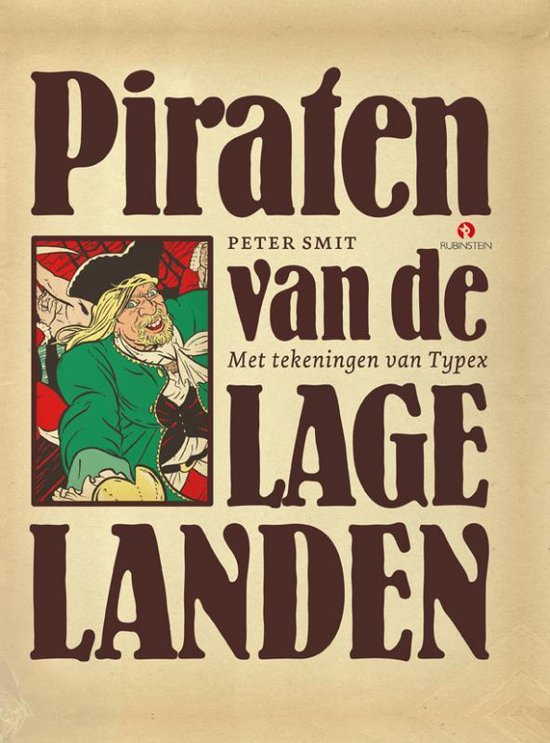 Boekomslag 'Piraten van de Lage Landen' met een illustratie van een blonde piraat met groene jas.