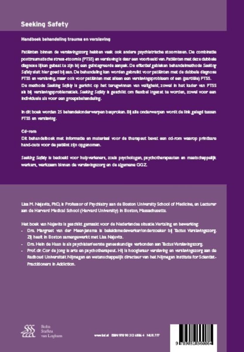 Seeking Safety 9789031360864 Lisa M. Najavits Boeken bol