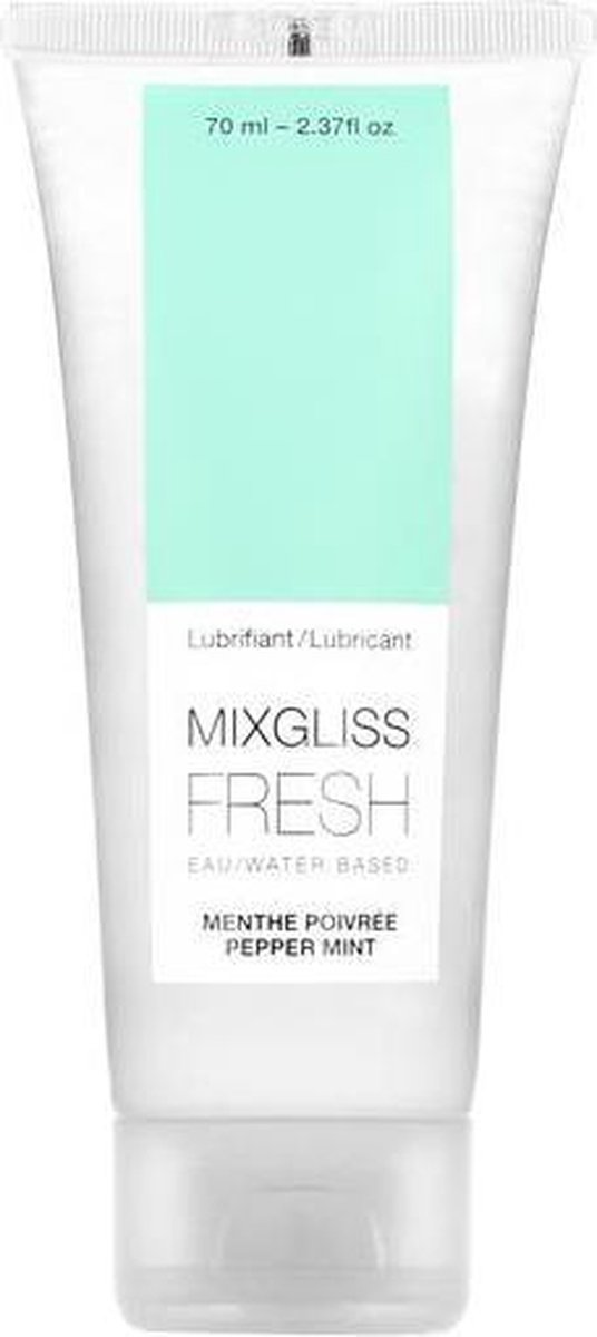 MIXGLISS - WATER BASED LUBRICANT EFFECT COLD MINT FLAVOR 70 ML