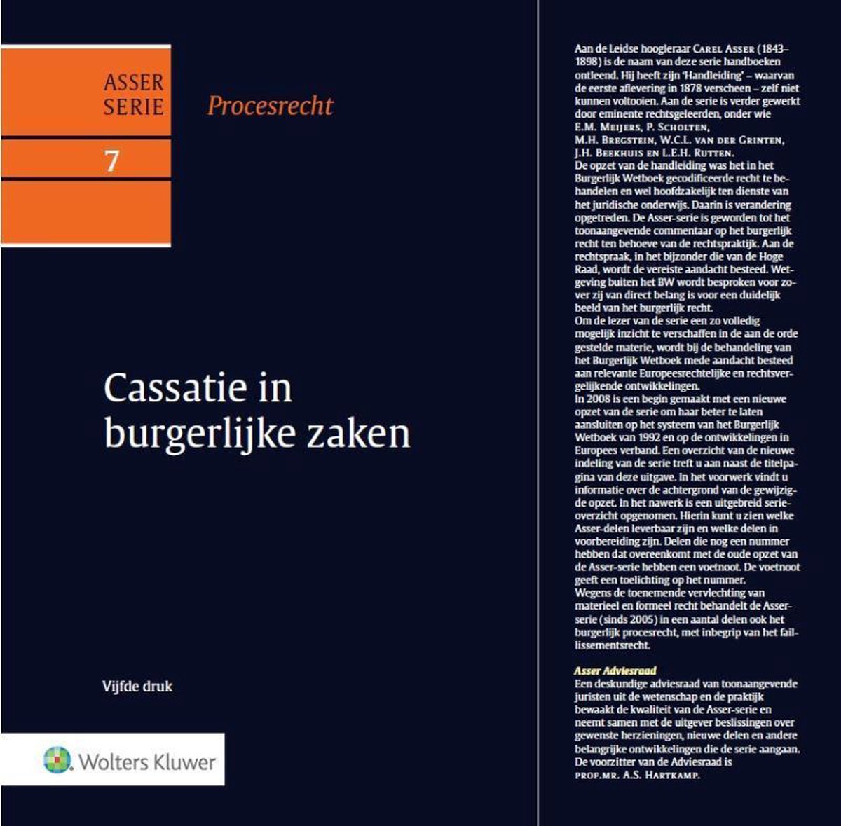 Asser-serie  -   Cassatie in burgerlijke zaken - Wolters Kluwer Nederland B.V.