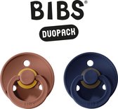 BIBS Fopspeen - Maat 2 (6-18 maanden) DUOPACK - Woodchuck & Deep Space - BIBS tutjes - BIBS sucettes
