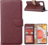 Xssive Hoesje voor Samsung Galaxy A42 - Book Case - Bruin