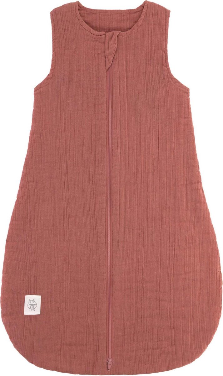 Lässig Babyslaapzak Zomer Muslin GOTS - rosewood 0-2 mnd maat 50/56
