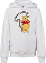 Urban Classics Winnie The Pooh Kinder hoodie/trui -Kids 110- Stronger Together Wit