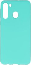 Wicked Narwal | Color TPU Hoesje voor Samsung Samsung Galaxy A21 Turquoise